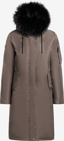 Manteau d’hiver 'Jilla' khujo en marron : devant