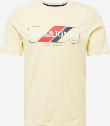 JACK & JONES - Camiseta 'LOOF' en amarillo: frente