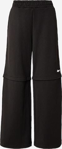 HUGOLoosefit Hlače 'Nateam_B' - crna boja: prednji dio