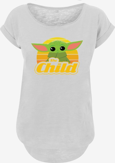 F4NT4STIC T-shirt 'The Mandalorian Baby Yoda' en jaune / vert / orange / rose / blanc, Vue avec produit