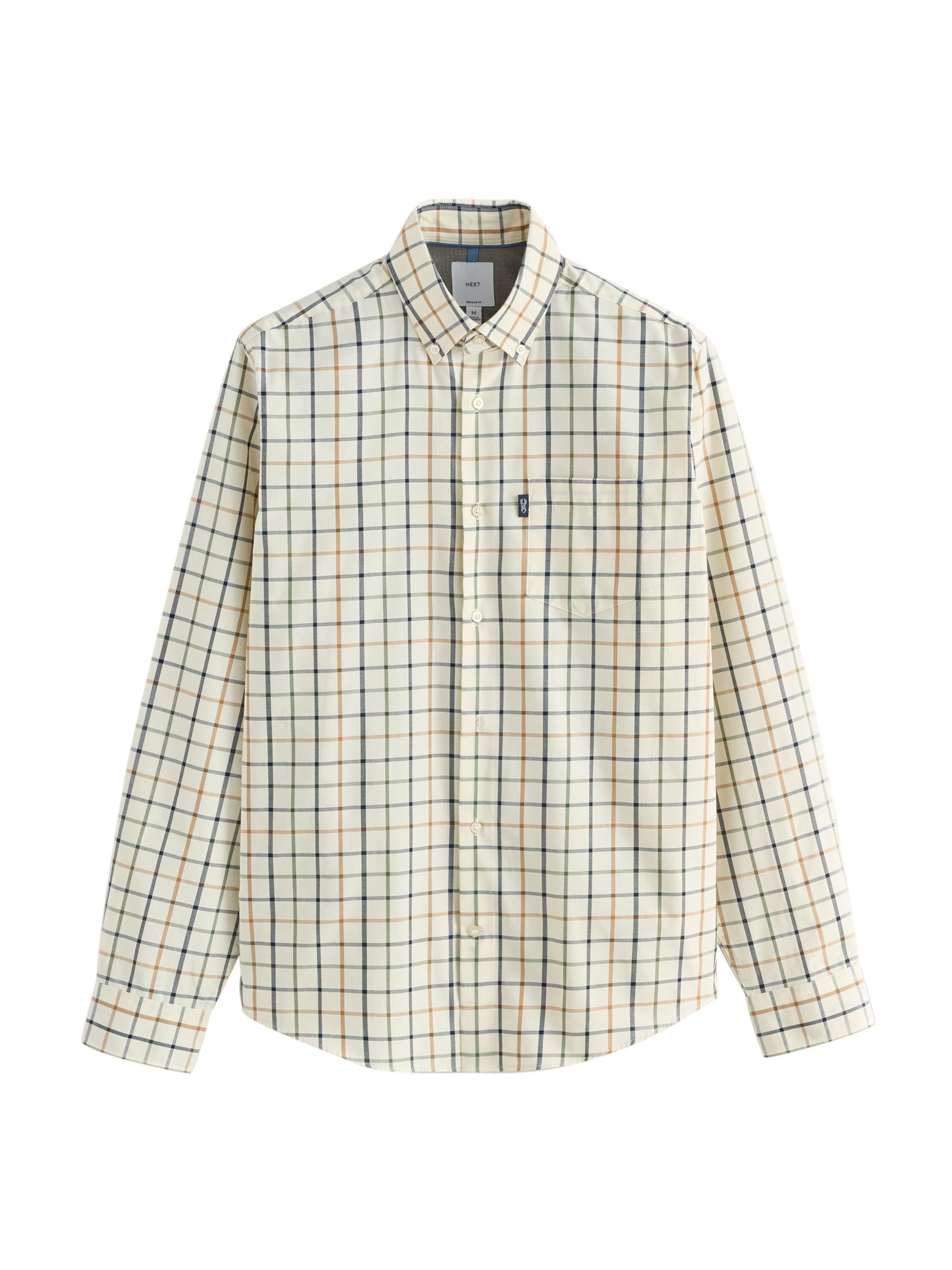 Next Regularny krój Koszula w kolorze zielony