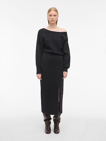 ROUGE EDIT Knitted dress in Blue: front