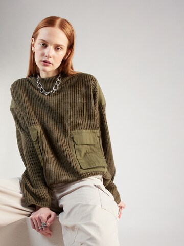 Pull-over 'HIBA-ARMY' SISTERS POINT en vert