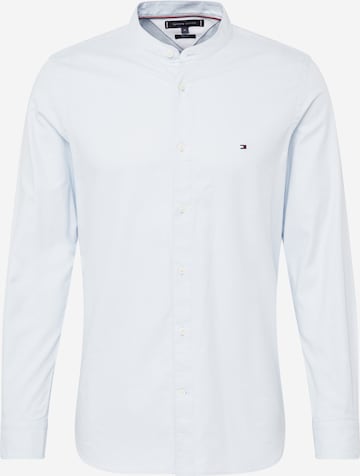 Tommy Hilfiger Tailored Button Up Shirt in Blue: front