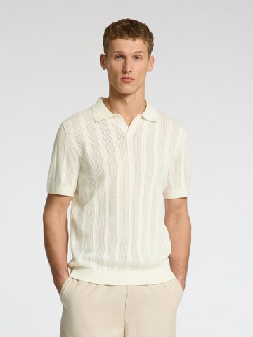 T-Shirt SELECTED en beige : devant