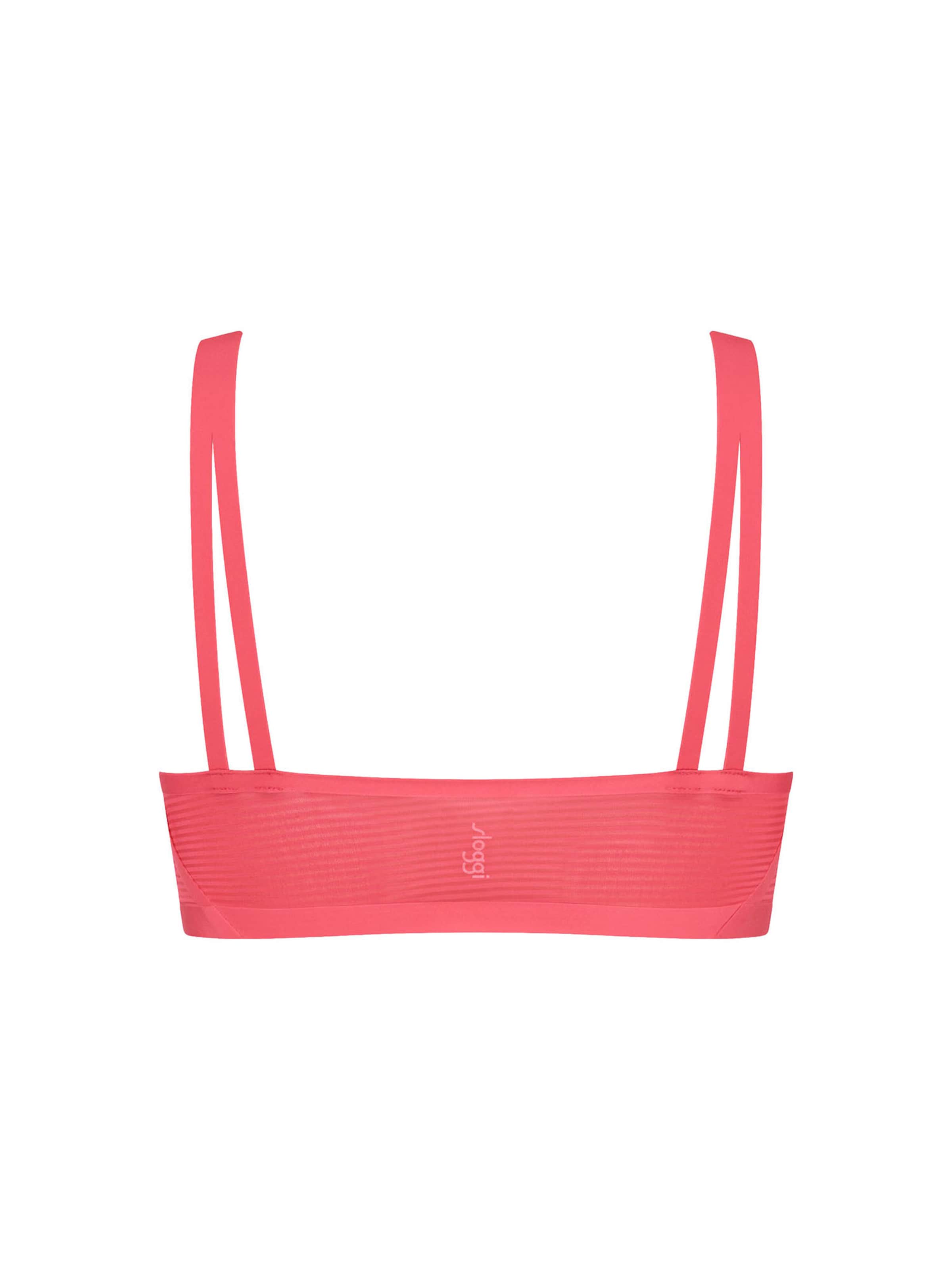 SLOGGI Bralette Bra ' Blue ZERO Feel Air ' in Red