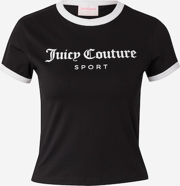 Juicy Couture Tričko 'Ringer' – černá: přední strana