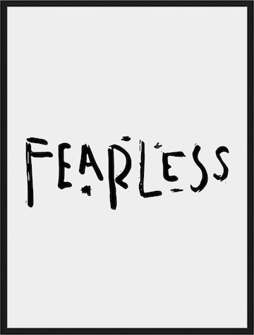 Liv Corday Wandschmuck  'Fearless' in Schwarz: predná strana