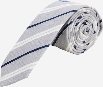 s.Oliver BLACK LABEL Cravate en bleu marine / gris chiné / blanc, Vue avec produit
