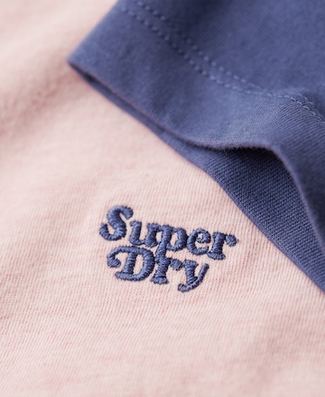 Superdry Μπλουζάκι 'Essetial' σε ροζ