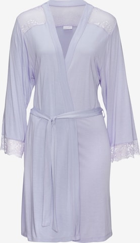 LASCANA Dressing Gown in Purple: front