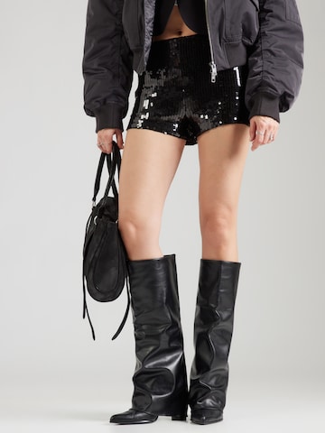 Abercrombie & Fitch Слим Штаны в Черный: спереди