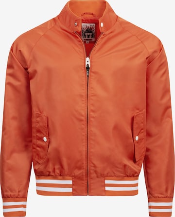 Veste mi-saison ' Ayser ' INDICODE JEANS en orange : devant