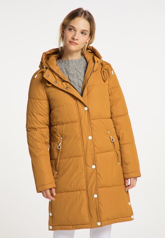 DreiMaster Maritim Winter Coat in Yellow: front