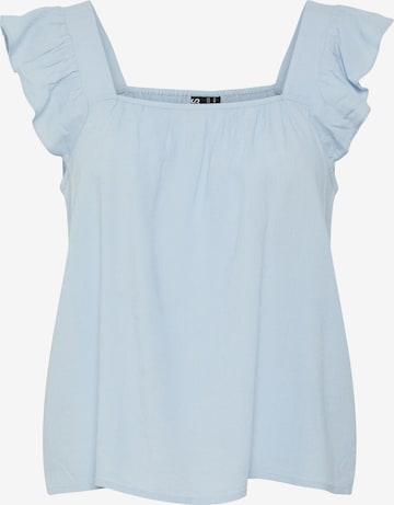 Camicia da donna 'PCPia' di PIECES in blu: frontale