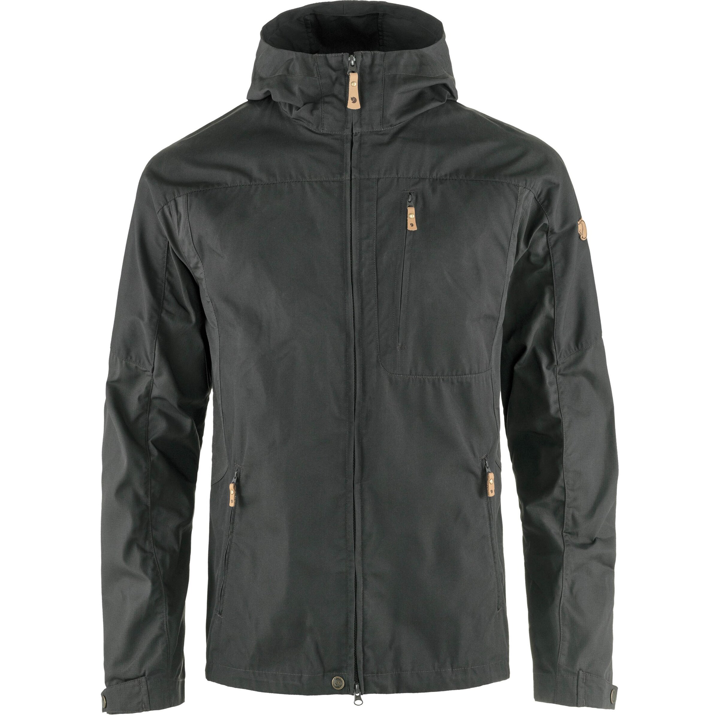 Fjällräven Athletic Jacket 'Sten' in Black: front