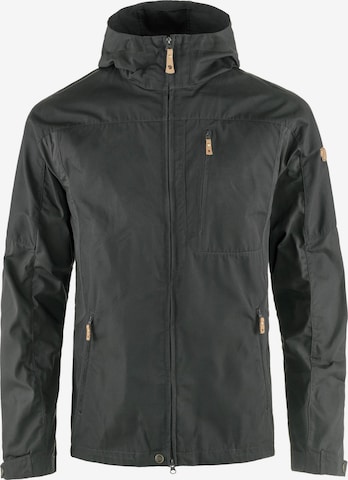 Fjällräven Outdoorjacke 'Sten' in Schwarz: Vorderseite