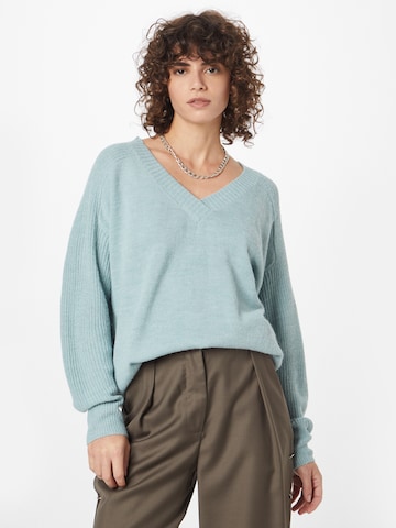 ICHI Sweater in Blue: front
