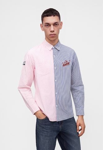 Coupe regular Chemise 'Elba' On Vacation en rose : devant