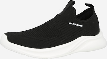JACK & JONES - Sapatilhas slip-on 'JFWKNIT' em cinzento: frente
