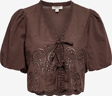 ONLY Bluse 'ONLBryson' i brun: forside