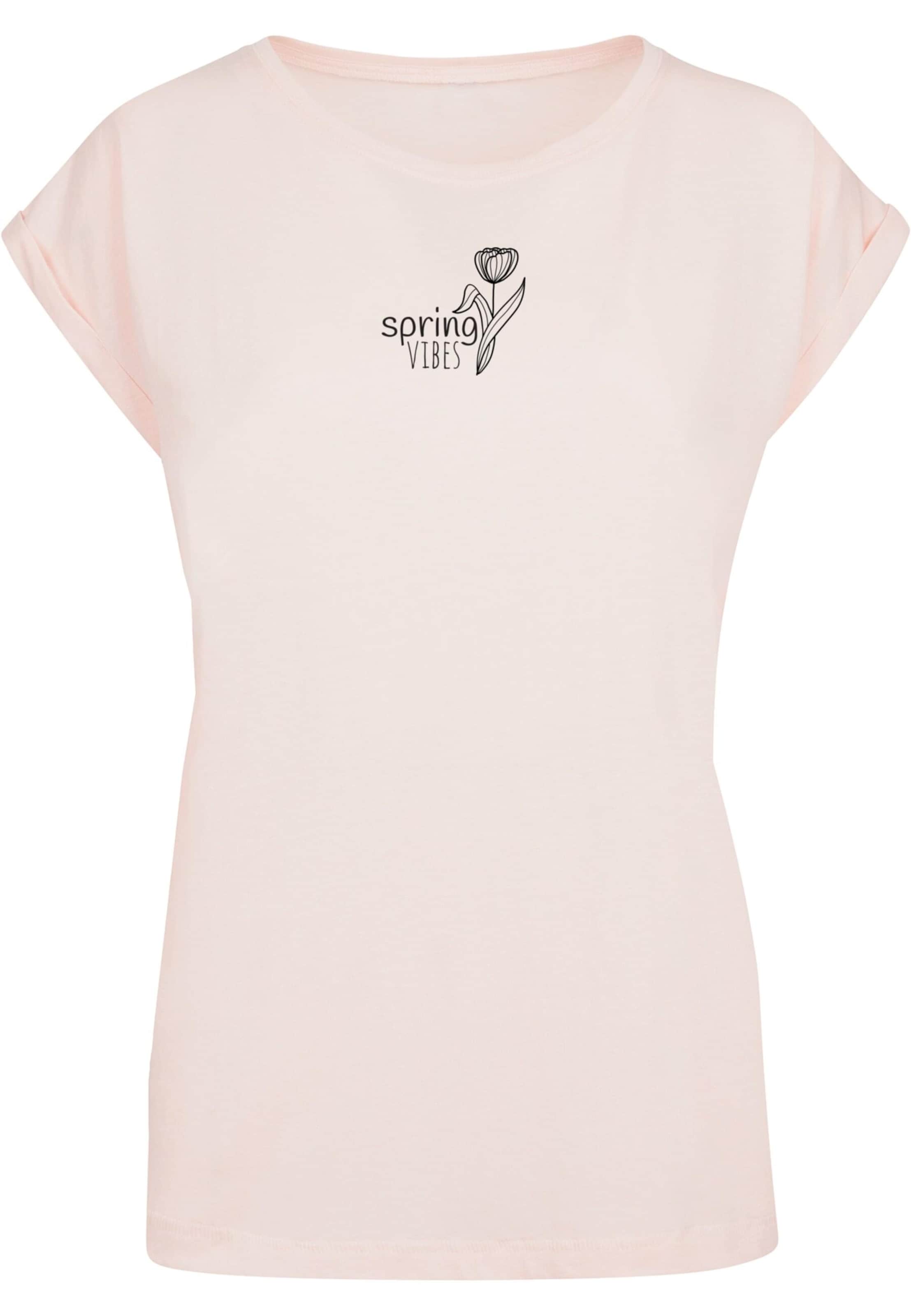 Merchcode Shirt 'Spring Vibes' in Pink: front