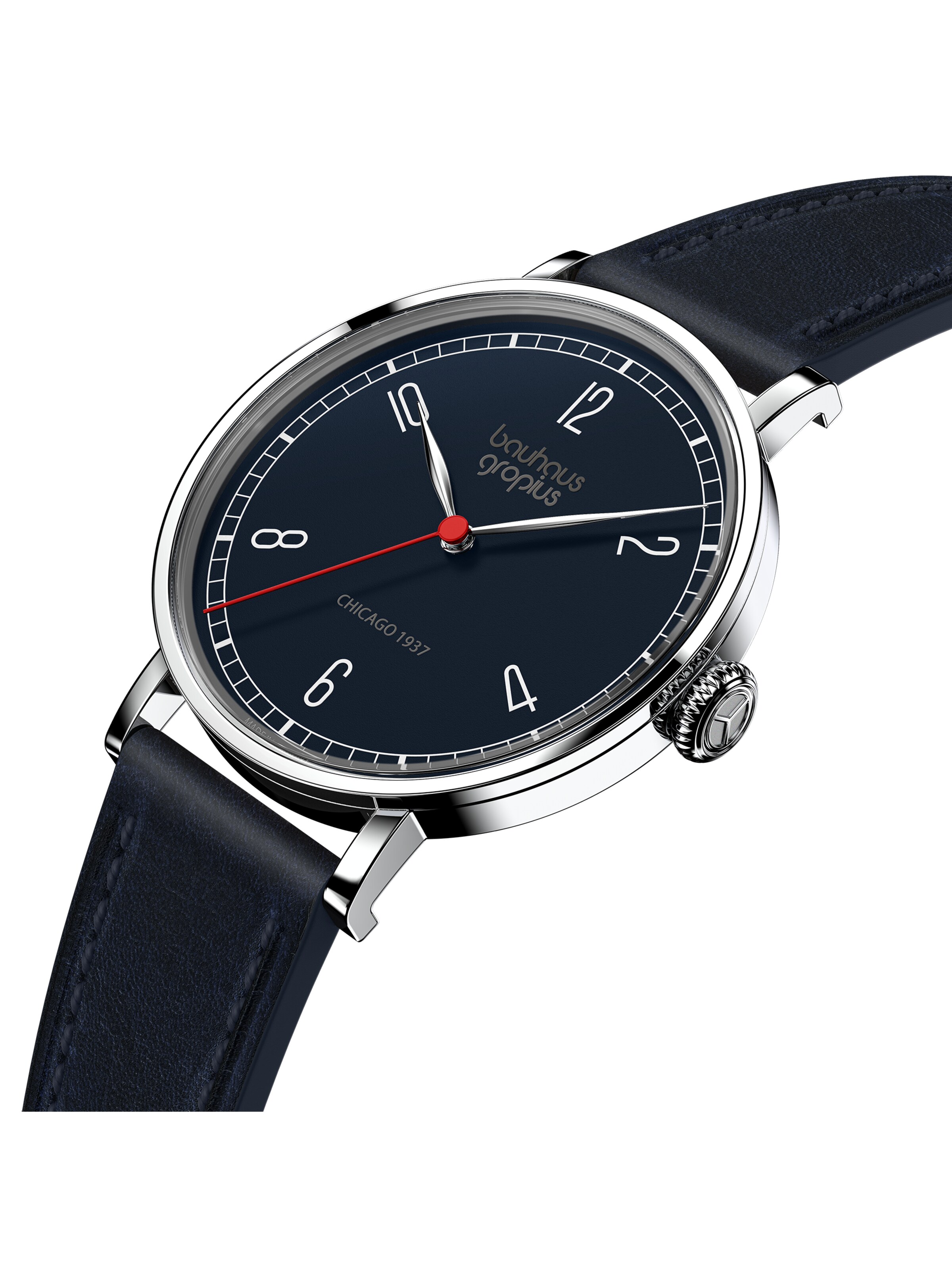 WALTER GROPIUS Analog Watch 'CHICAGO' in Blue