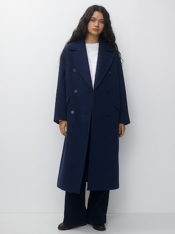 Pull&Bear Between-Seasons Coat in Blue: front