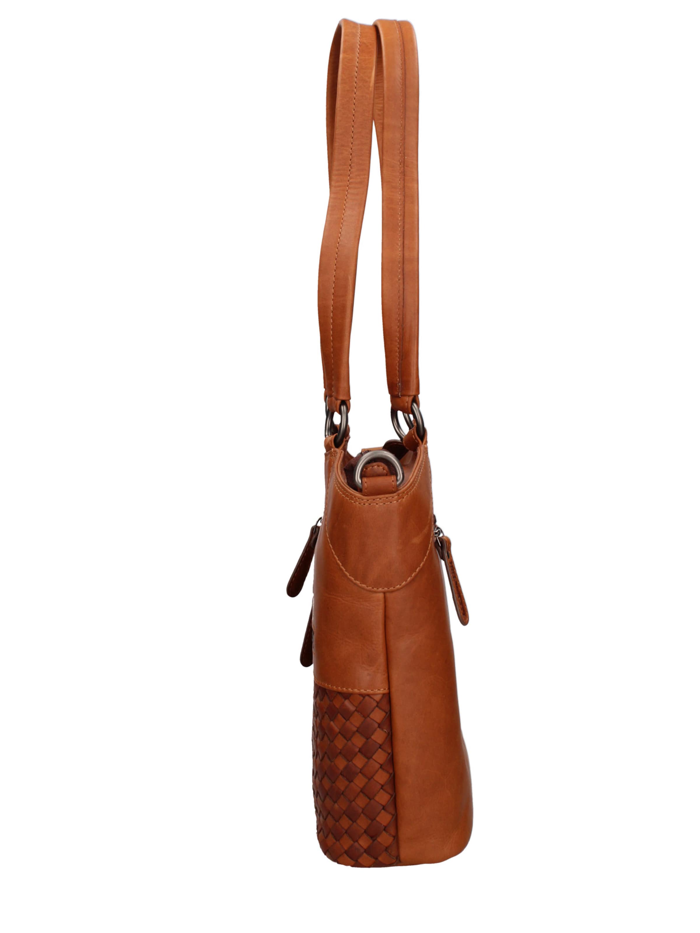 Borsa a spalla 'Borsa a Spalla Uomo Vera Pelle Vitello Ingrassata con Tracolla Regolabile 30x30 cm' di HILL BURRY in marrone
