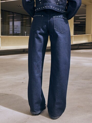 Baggy Jean Bershka en bleu