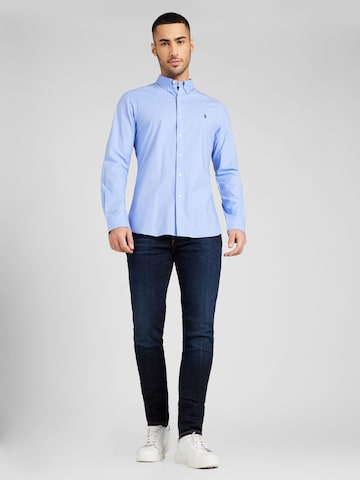 Coupe slim Chemise Polo Ralph Lauren en bleu