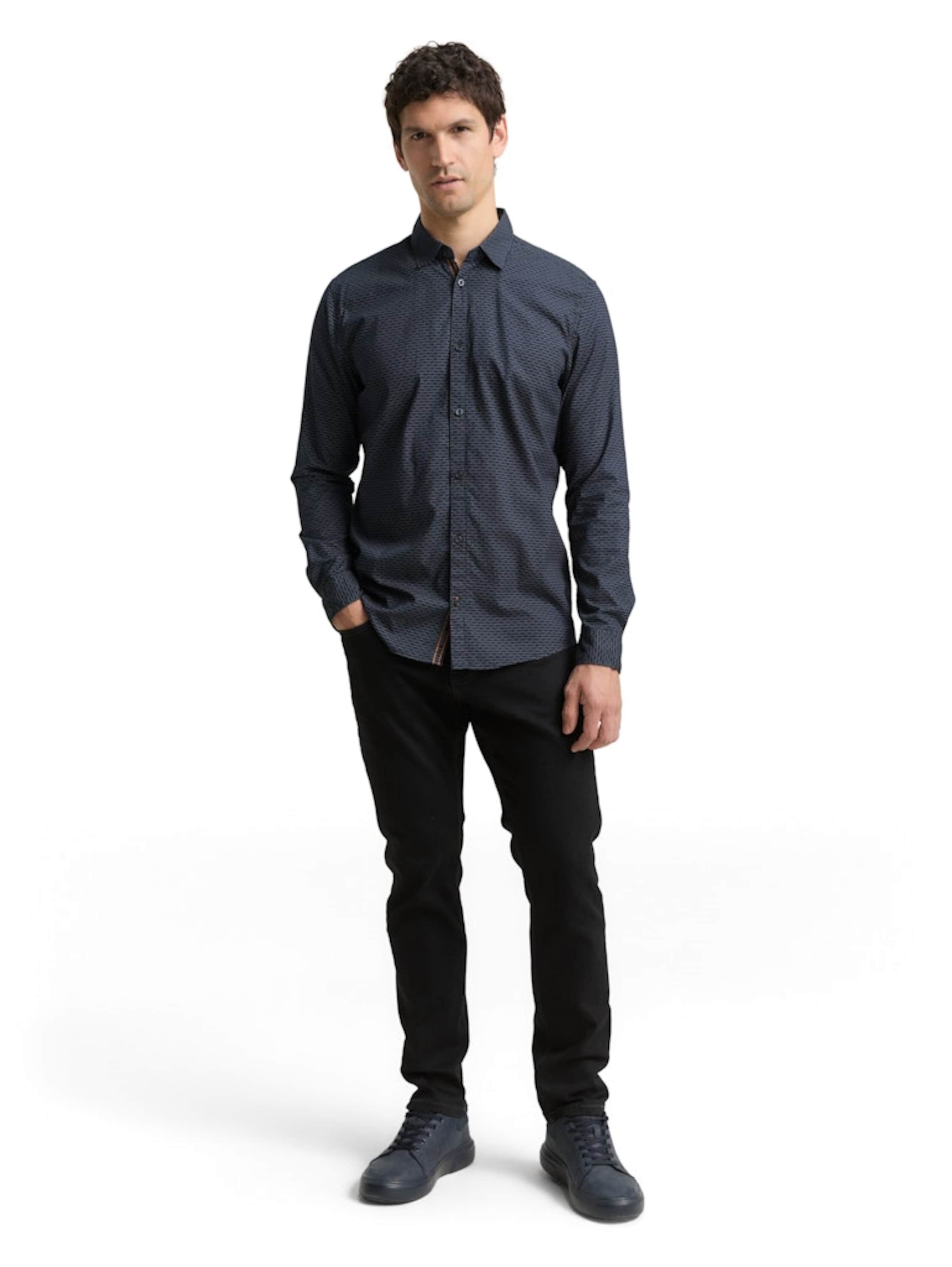 TOM TAILOR Средняя посадка Рубашка в Синий