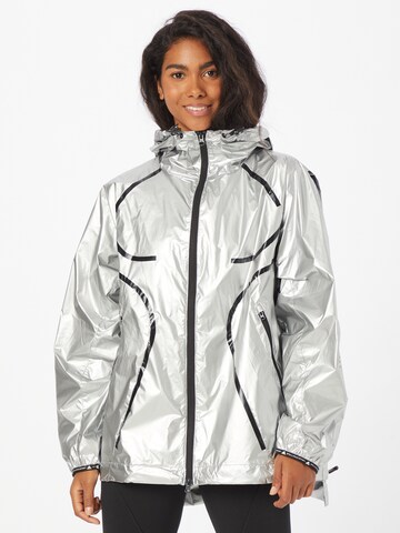 adidas by Stella McCartney Athletic Jacket in Silver: front