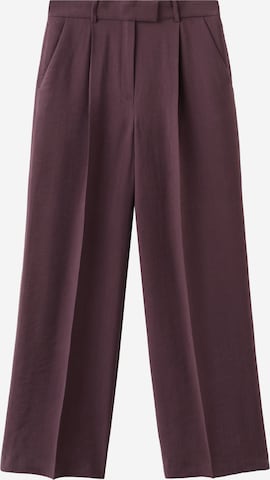 MANGO Normalny krój Spodnie w kant 'Veronica' w kolorze fioletowy: przód