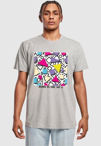 Mister Tee T-Shirt 'Geometric Retro' in Grau: predná strana