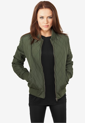 Urban Classics Between-Season Jacket in Green: front