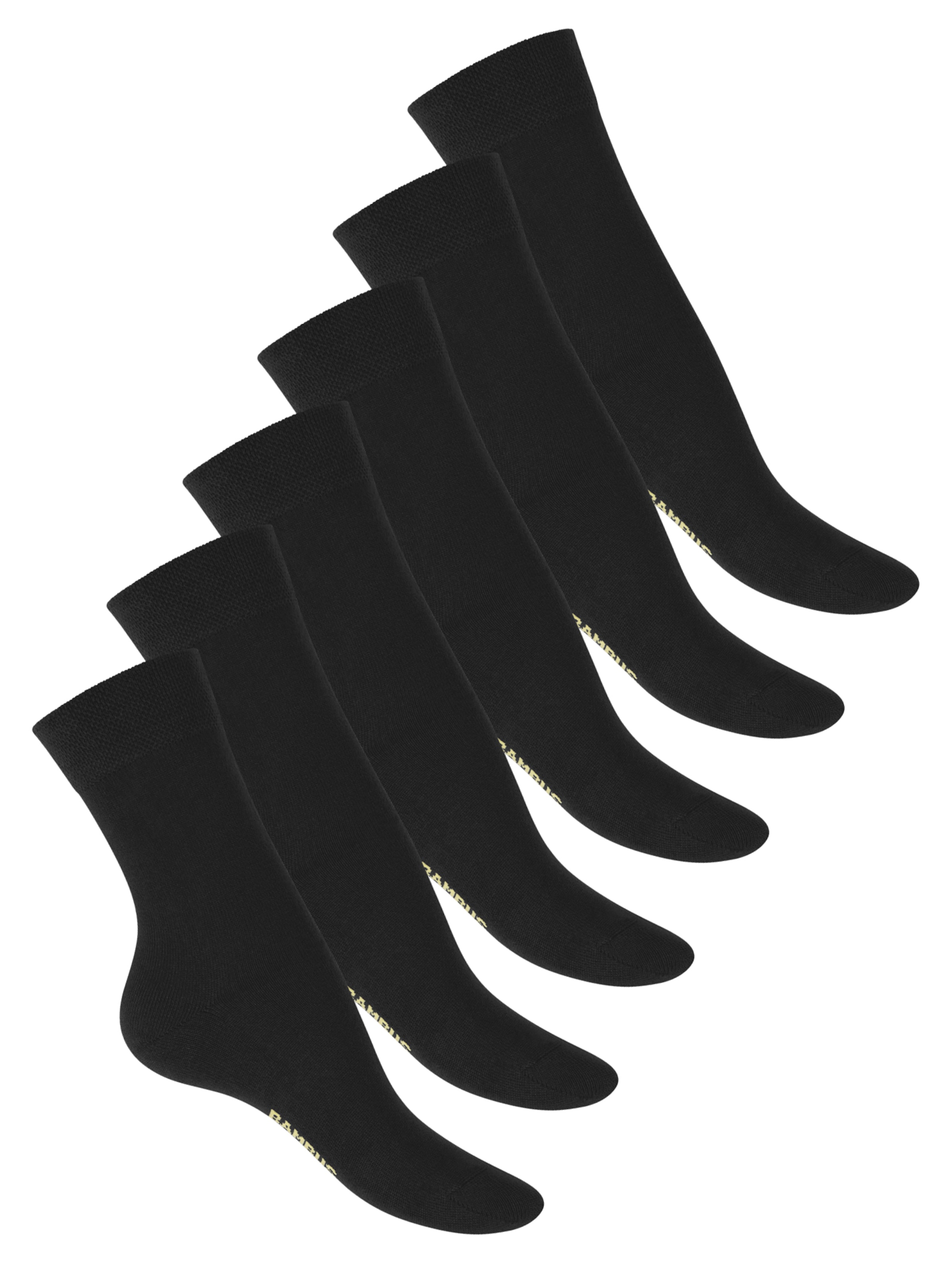 footstar Socken 'Comfort' in Schwarz: Vorderseite