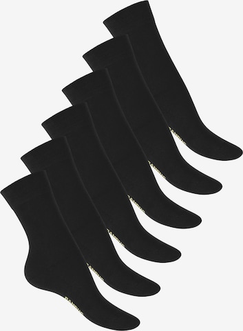 footstar Socks 'Comfort' in Black: front