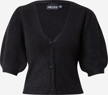 Cardigan 'Jennifer' PIECES en noir : devant