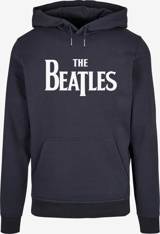 Merchcode Sweatshirt 'Beatles - Headline' in Blauw: voorkant