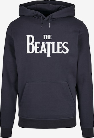 Merchcode Sweatshirt 'Beatles - Headline' in Blauw: voorkant