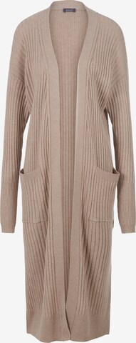 Basler Knit Cardigan in Beige: front