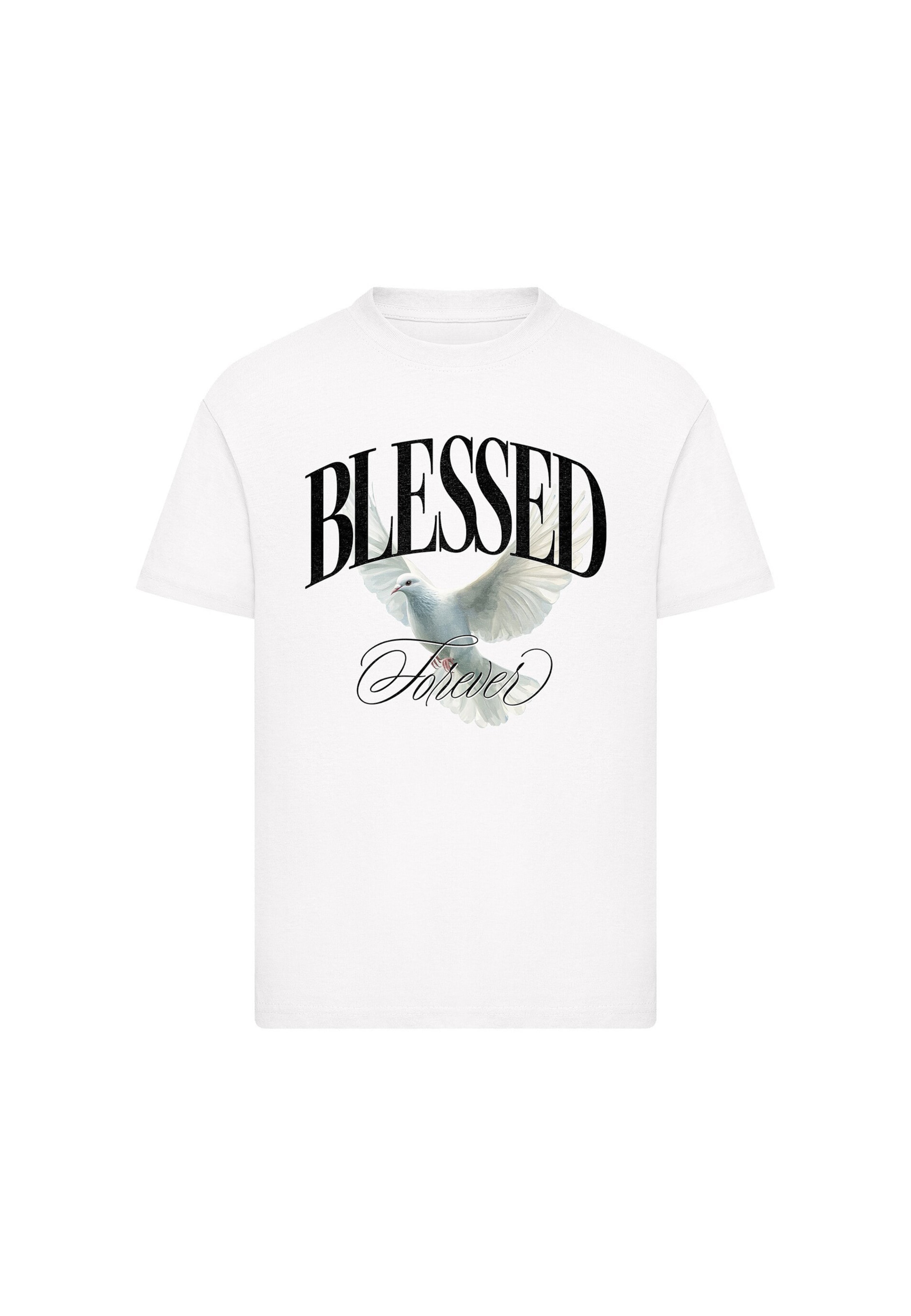 Mister Tee Koszulka 'Blessed Forever' w kolorze biały: przód