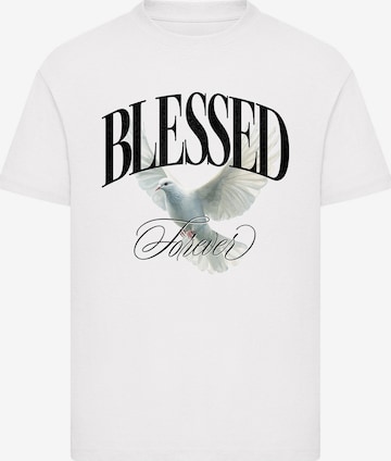 Mister Tee Koszulka 'Blessed Forever' w kolorze biały: przód