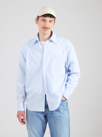 ANNARR Regular fit Button Up Shirt 'ANRVOLUND' in Blue: front