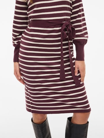 VILA Gebreide jurk 'VIAMANDA' in Rood