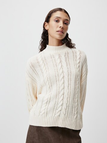 LeGer by Lena Gercke Pullover 'ROSE' in Beige: Vorderseite