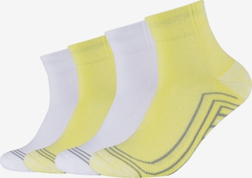 SKECHERS Socks 'Cushioned Quarter' in Yellow: front