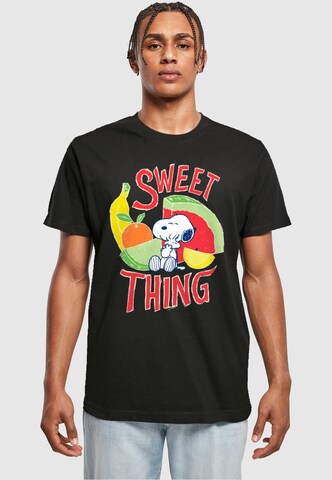 Merchcode T-Shirt 'Peanuts - Sweet Thing' in Schwarz: predná strana