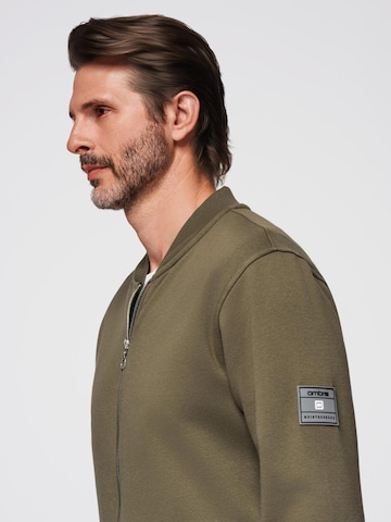 Ombre Sweatvest 'OM-SSZP-0215' in Groen
